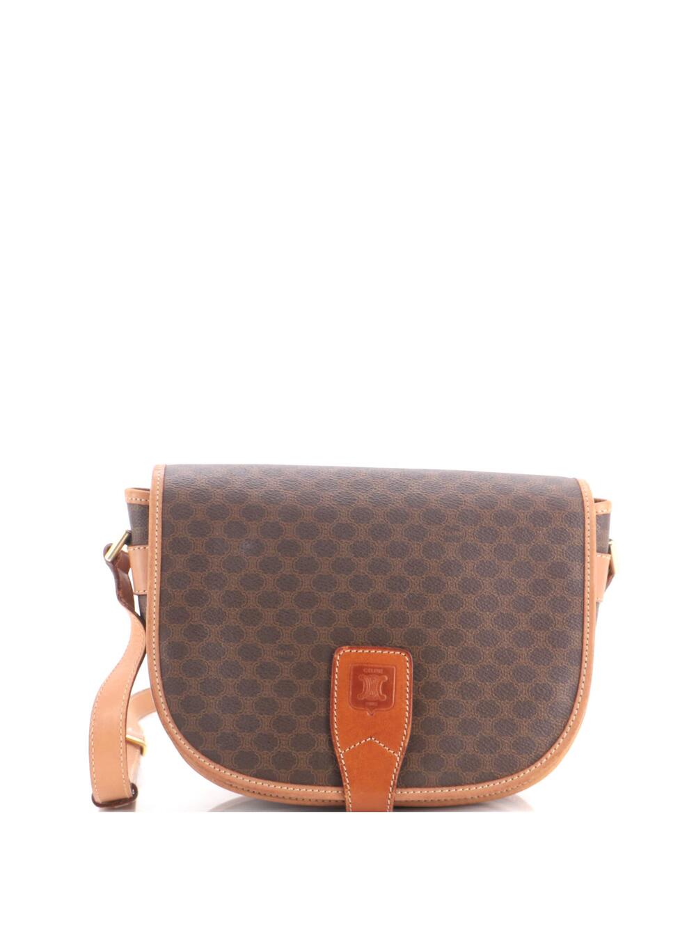 Celine Vintage Saddle Flap Shoulder Bag #340331C57B